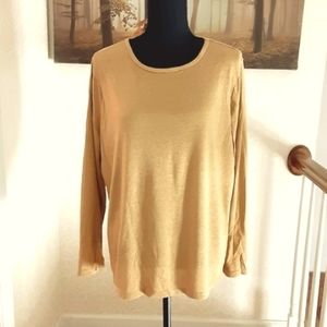 LRL Gold Metallic Blouse